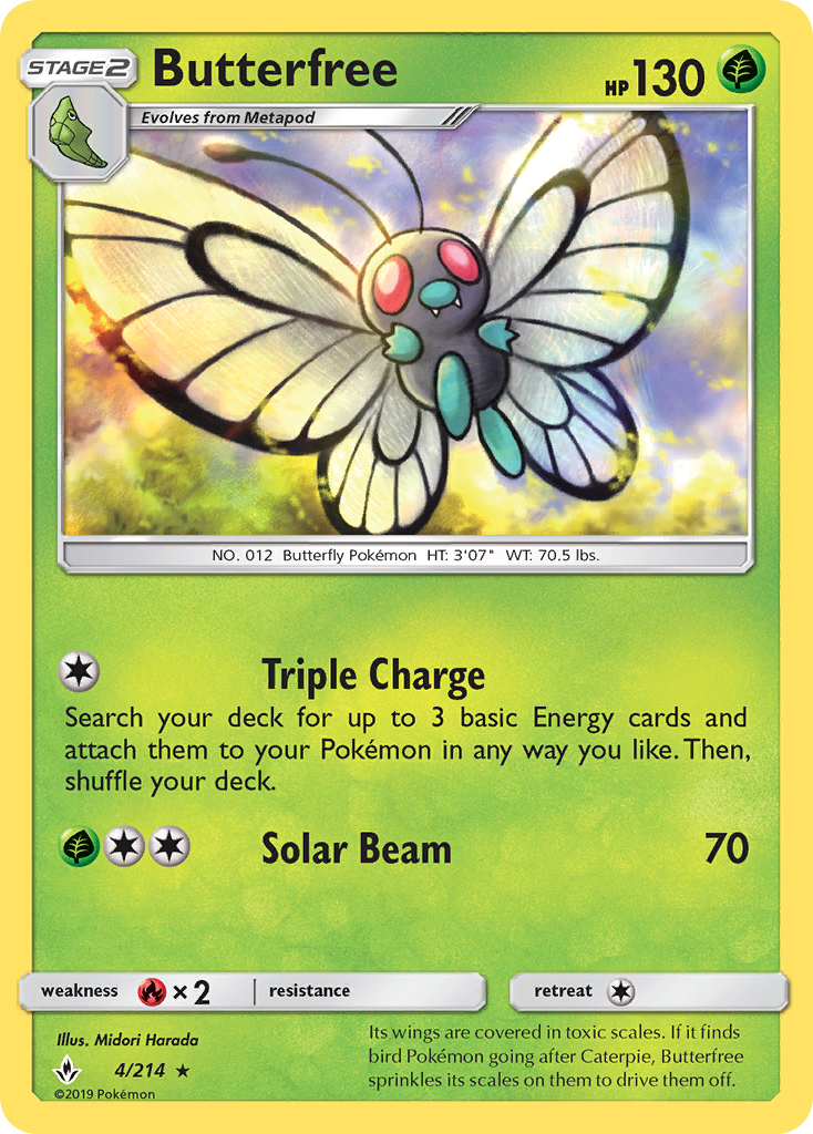 Unbroken Bonds Butterfree #4/214